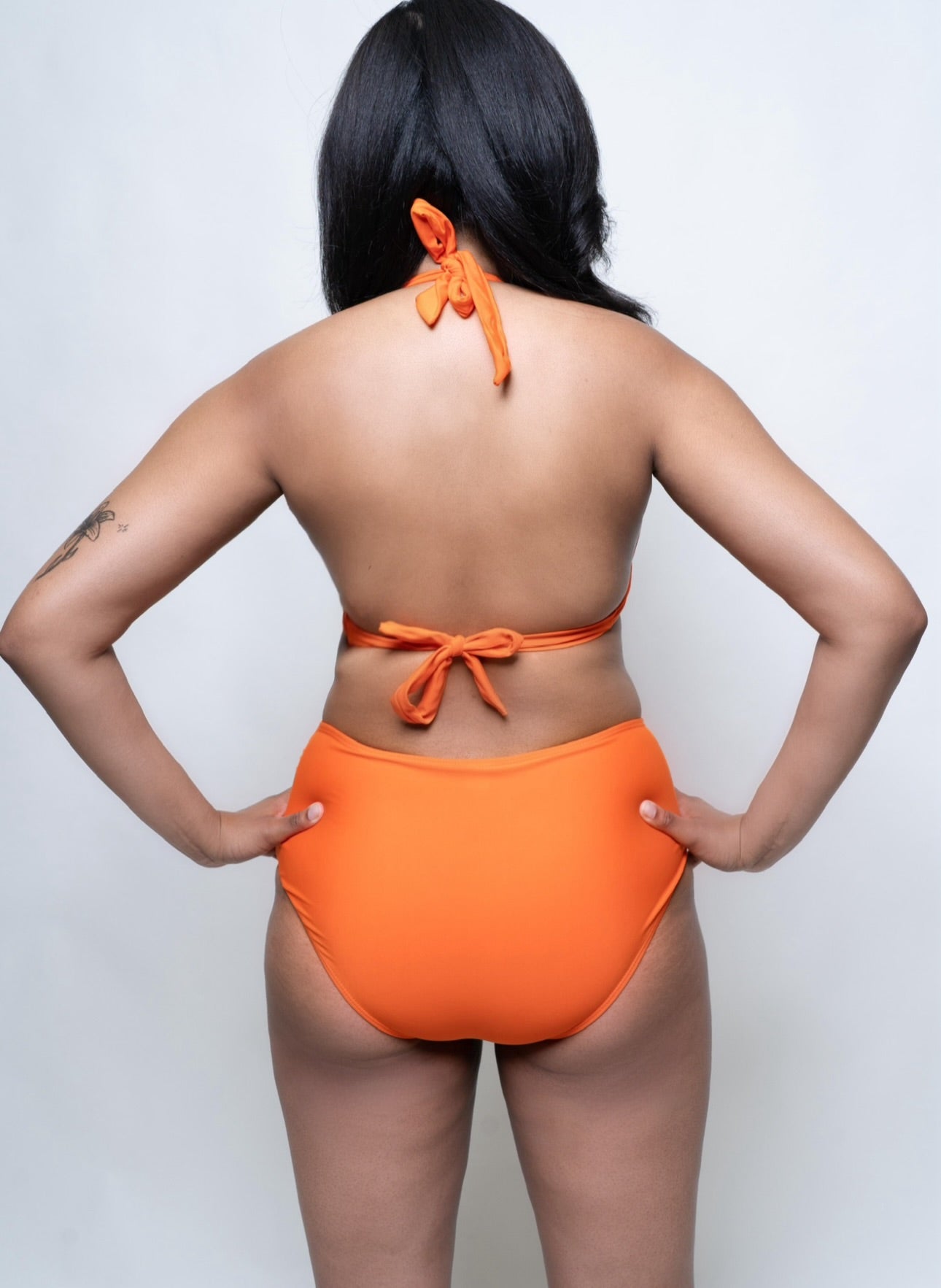 Coley - Jewelled Bikini Top (Orange)