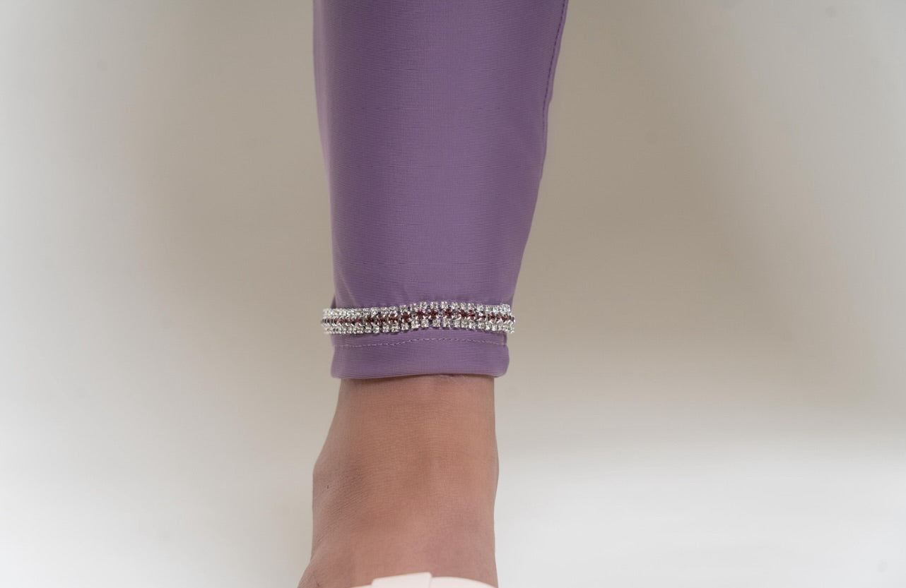Discus - Jewelled Modest Swimsuit Set (Purple)
