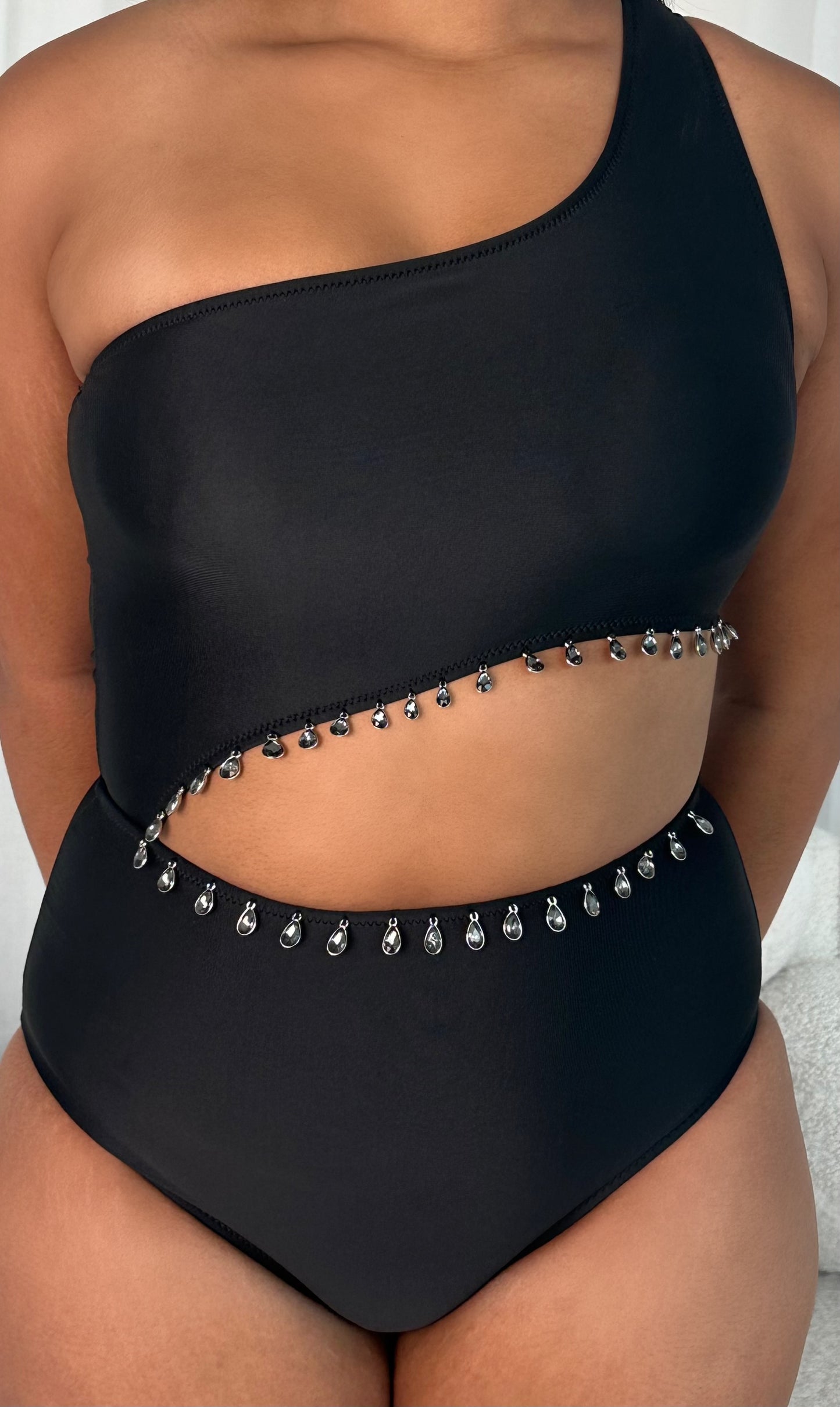 Oscar - Jewelled Swimsuit (Black)