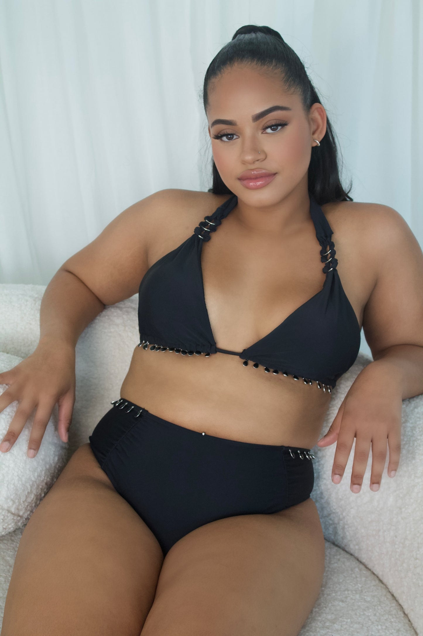Rudd - Jewelled Bikini Bottoms (Black)