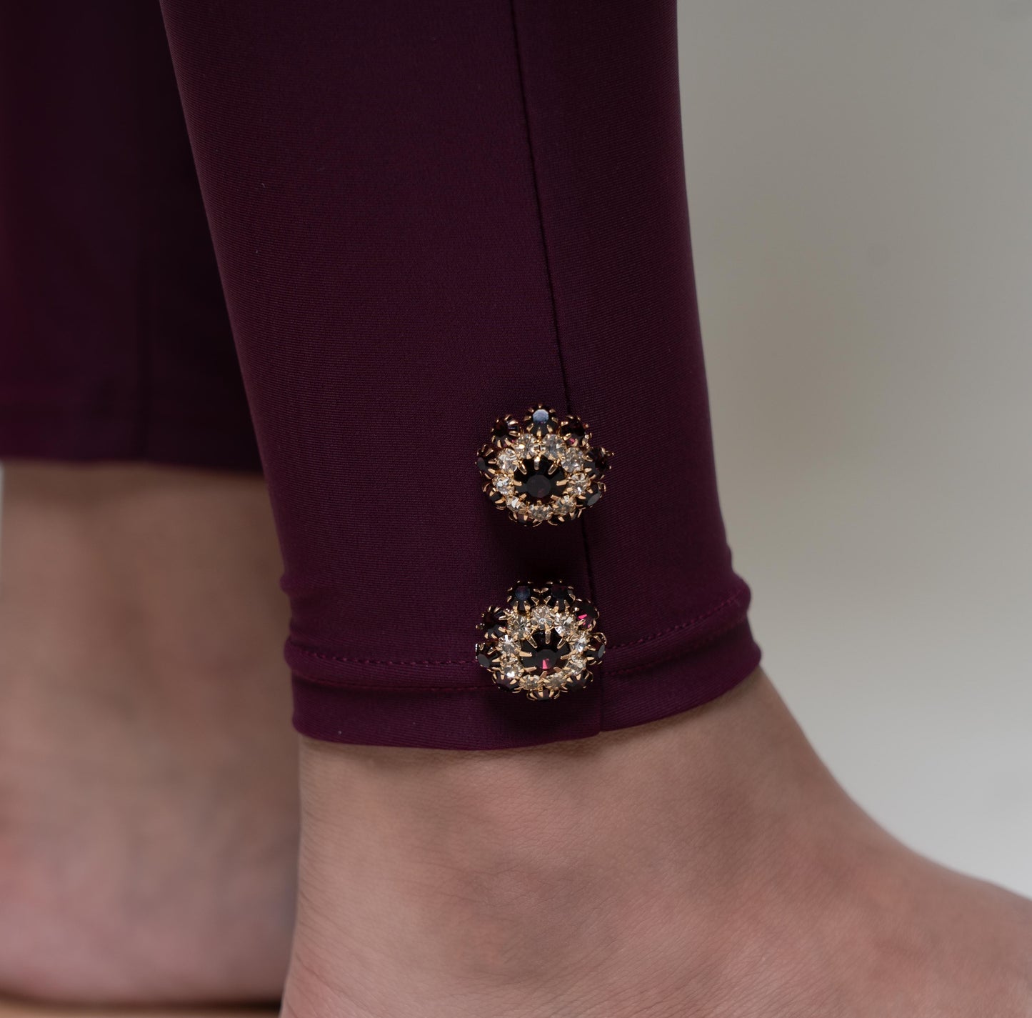 Catla - Jewelled Modest Swimsuit Set (Burgundy)